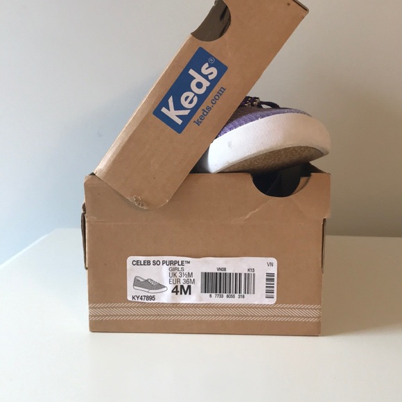 Sparkly Purple Keds Shoes - Picture 2 of 4